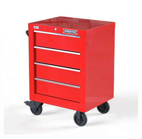  Proto JSTV2739RS04RD 27 4 - Drawer Single Bank Roller Cabinet, Red