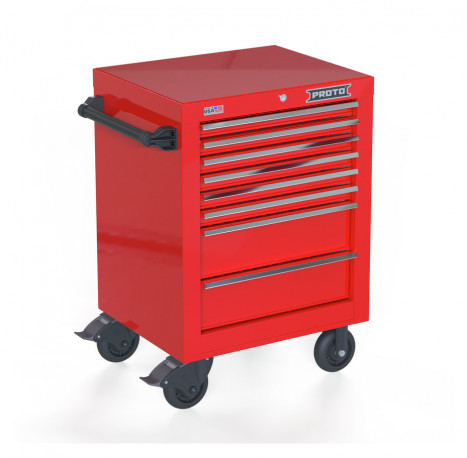  Proto JSTV2739RS08RD 27 8 - Drawer Single Bank Roller Cabinet, Red