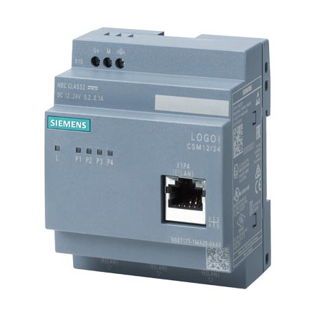  Siemens 6GK7177-1MA20-0AA0 LOGO! CSM12/24 Compact Switch Module