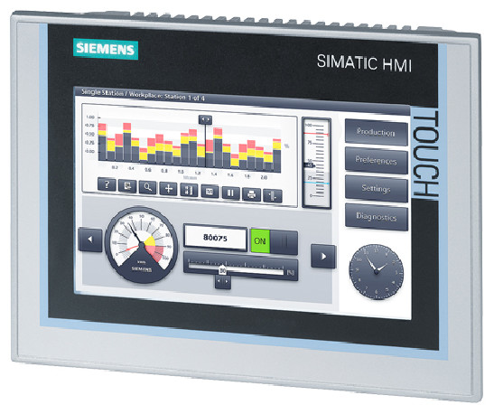  Siemens 6AV2124-0GC01-0AX0 SIMATIC HMI TP700 Comfort, Comfort Panel, touch operation, 7" widescreen TFT display