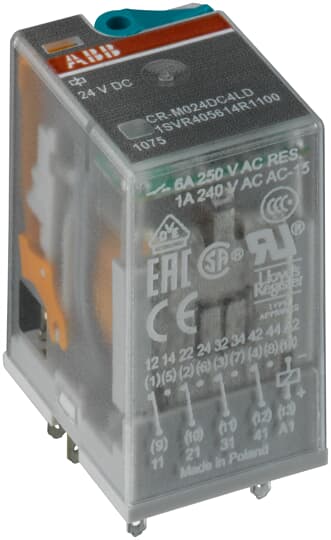  ABB 1SVR405611R4200 CR-M060DC2 Pluggable Interface Relay