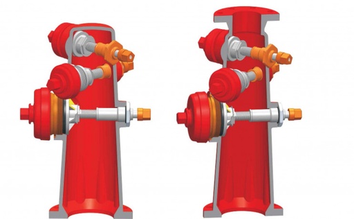 [F1311-250-2H1P] WEFLO F1311-250-2H1P Wet-Barrel Fire Hydrant 2*2.5"